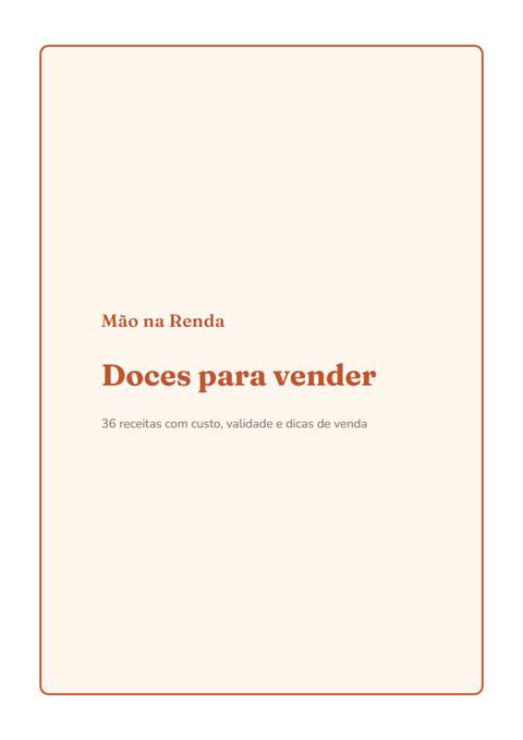 Capa do e-book Doces para vender