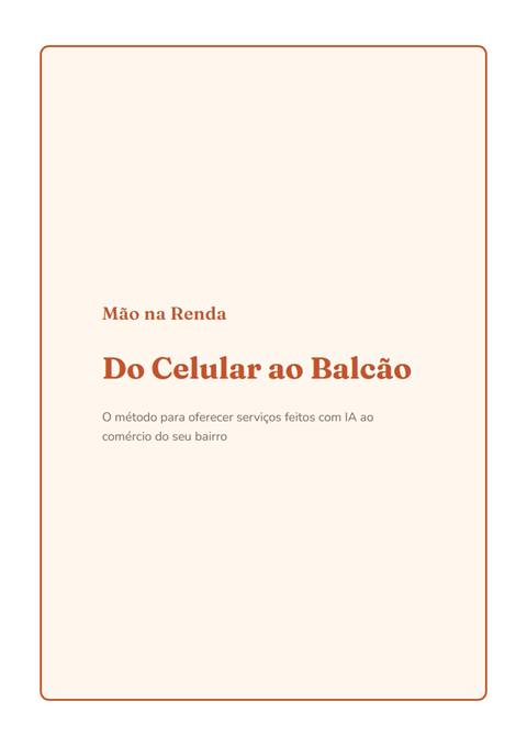Capa do e-book Do Celular ao Balcão